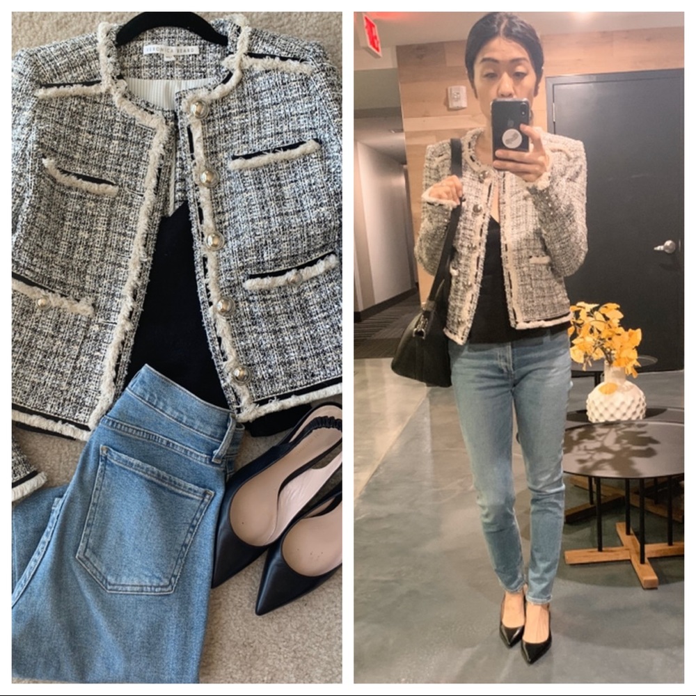 Veronica Beard Eclipse Metallic Tweed Jacket